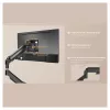 Equip Dual Monitor Desk Mount für 17-32 inch Bildschirme, 360° Drehung, Gasfeder, 9 kg Tragfähigkeit, Schwarz