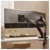 Equip Dual Monitor Desk Mount für 17-32 inch Bildschirme, 360° Drehung, Gasfeder, 9 kg Tragfähigkeit, Schwarz