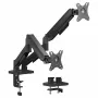 Equip Dual Monitor Desk Mount für 17-32 inch Bildschirme, 360° Drehung, Gasfeder, 9 kg Tragfähigkeit, Schwarz