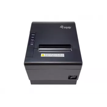 Equip 58/80mm Thermodrucker für POS-Quittungen mit automatischem Schneidwerk, USB/Bluetooth/WiFi/Kassenladenanschluss, Schwarz