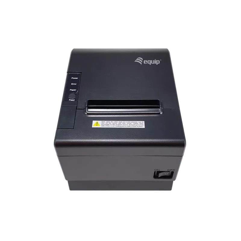 Equip 58/80mm Thermodrucker für POS-Quittungen mit automatischem Schneidwerk, USB/Bluetooth/WiFi/Kassenladenanschluss, Schwarz