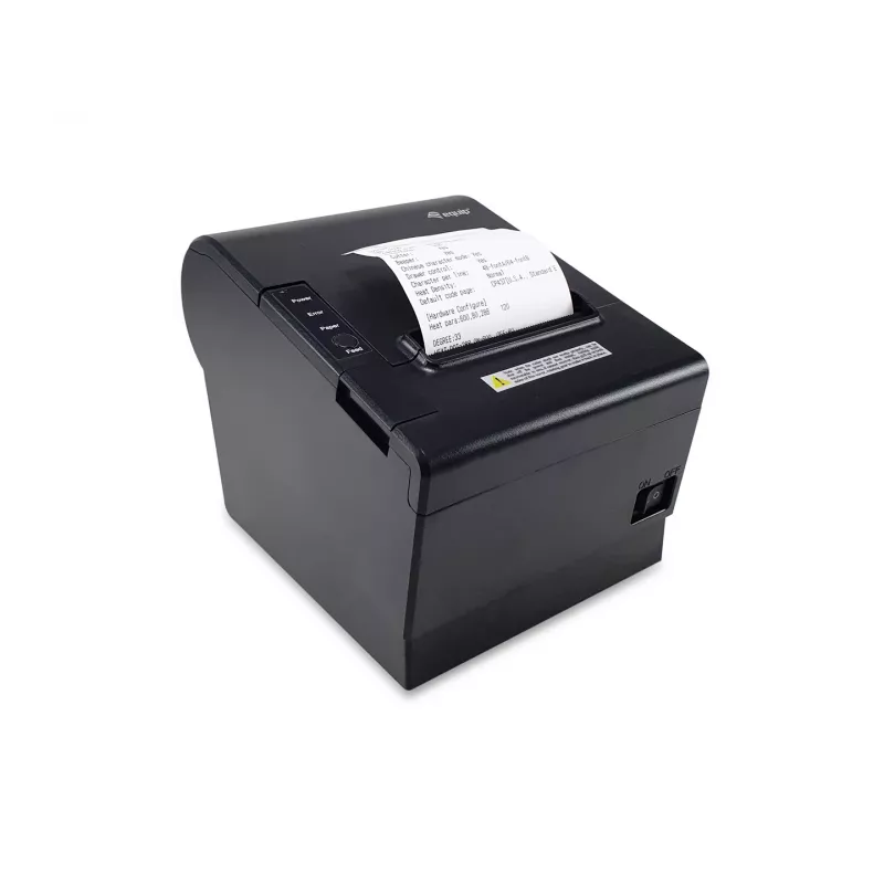 Equip 58/80mm Thermodrucker für POS-Quittungen mit automatischem Schneidwerk, USB/Bluetooth/WiFi/Kassenladenanschluss, Schwarz