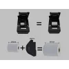 Equip 58/80mm Thermodrucker für POS-Quittungen mit automatischem Schneidwerk, USB/Bluetooth/WiFi/Kassenladenanschluss, Schwarz
