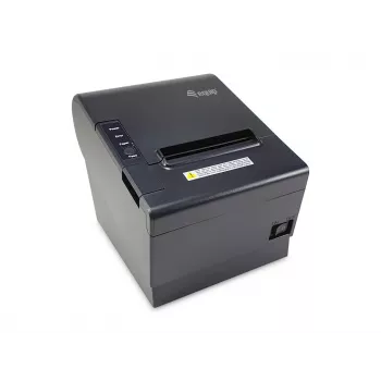 Equip 58/80mm Thermodrucker für POS-Quittungen mit automatischem Schneidwerk, USB/Bluetooth/WiFi/Kassenladenanschluss, Schwarz