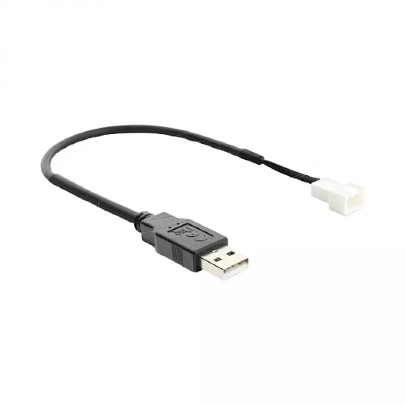 Delock USB 2.0 Typ-A Stecker auf 3-Pin Lüfteranschluss Stecker Stromkabel 20 cm Schwarz