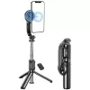 AWEI X51 Magnetischer Selfie-Stick-Stativ Schwarz