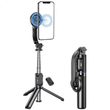 AWEI X51 Magnetischer Selfie-Stick-Stativ Schwarz