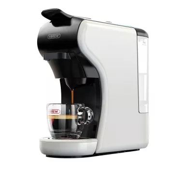 HiBREW H1A 4-in-1 Kapsel-Kaffeemaschine, Weiß, 19 Bar, 1450 W, 0,6 L