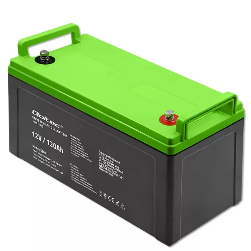Qoltec 53081 Gel-Batterie 12V 120Ah GEL 34,8kg