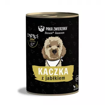 PAKA ZWIERZAKA Seventh Heaven Ente mit Apfel Nassfutter für Hunde 400g