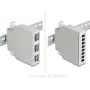 Delock Fiber Optic Patch Panel 6 Port für SC Duplex und LC Quad mit alternativem Panel 8 x SC Simplex oder LC Duplex Grau DIN-Schienenmontage (86095)