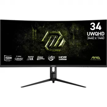 MSI MAG 342CQRFDE E20 34 Zoll UWQHD 200Hz Curved Gaming Monitor