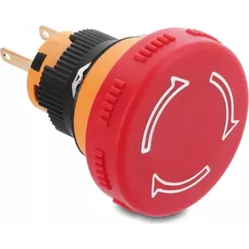 Delock Pilztaster für Schalttafeleinbau 16 mm 2 x Lötanschluss Kunststoff 32 mm Ø Schwarz