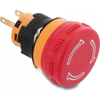 Delock Pilztaster 16 mm 2 x Lötanschluss Kunststoff 26 mm Ø (22120)