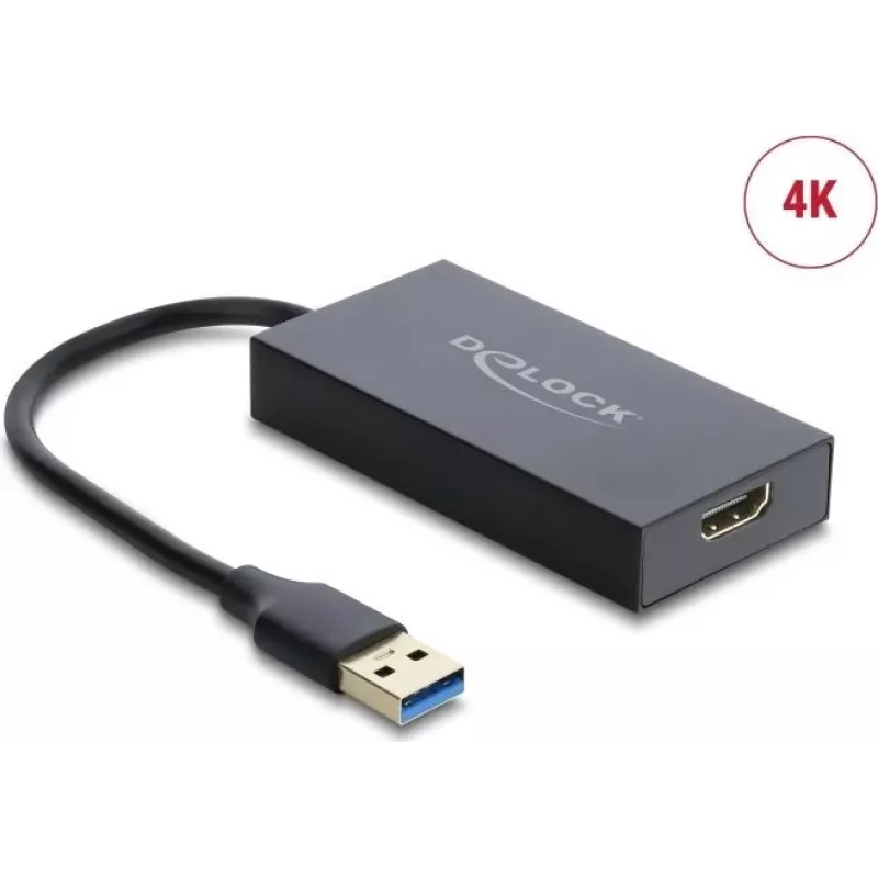 Delock Adapter USB Type-A Stecker auf HDMI Buchse 4K