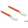 Delock RJ45 Netzwerkkabel Cat.8.1 S/FTP 2 m bis 40 Gbps Orange (81181)