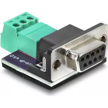 Delock D-Sub 9-polig Buchse auf 3-polige Klemmleiste Adapter für CAN / LIN Bus (91293)