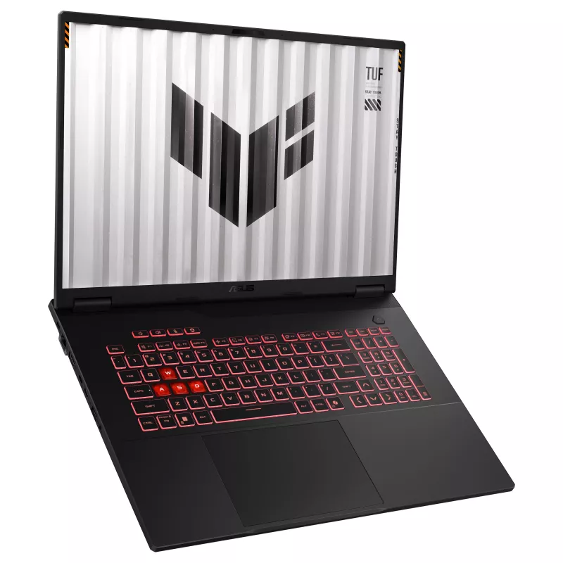 ASUS TUF Gaming A18 FA808UP-S8102W Gaming Laptop, 18 Zoll QHD+ 165Hz, AMD Ryzen 7, 16GB DDR5, 1TB SSD, NVIDIA GeForce RTX 5070, Windows 11 Home, deutsches Tastaturlayout, Mecha Grau