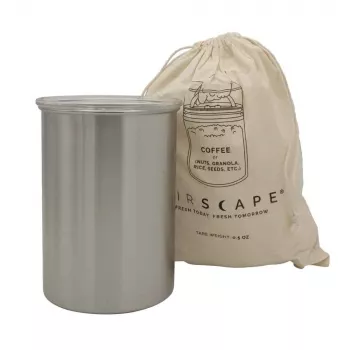 Airscape® Edelstahl Aromabehälter Medium, gebürstetes Silber