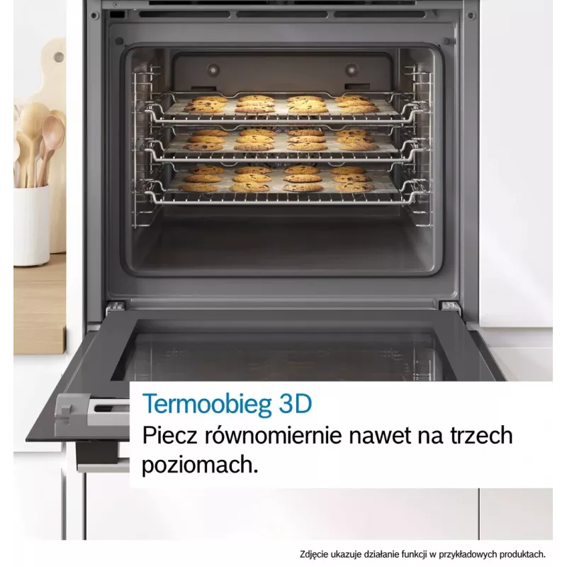 BOSCH HBG571EB4 Einbaubackofen, Schwarz, 71 L, Pyrolytische Selbstreinigung, 7 Heizarten