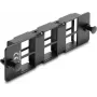 Delock Adapter Panel für Keystone-Module 6 Port Schwarz 19 Zoll HD Patch Panel 67508