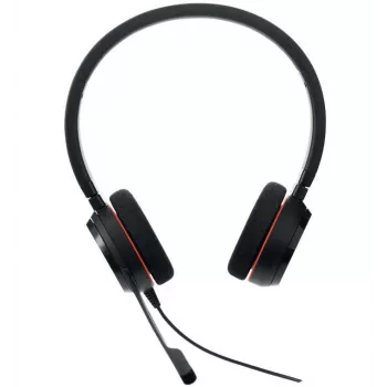 Jabra Evolve 20 MS Stereo USB-C On-Ear Headset mit Noise-Cancelling-Mikrofon, Schwarz
