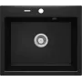 DEANTE 1-Bowl Granite Composite Kitchen Sink Black Nero Mat 580x490 mm
