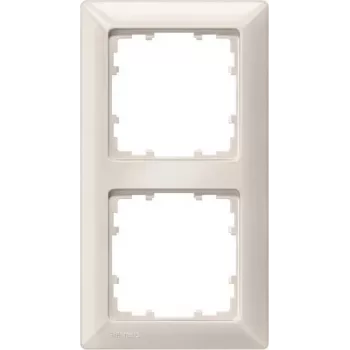 Siemens DELTA miro 2-Gang Abdeckrahmen Titanweiß Kunststoff 151x80 mm