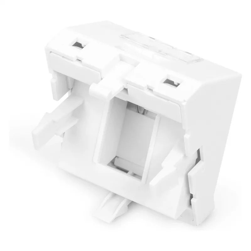 DIGITUS Keystone Modulhalter, 1-Port, 45x45mm, Reinweiß (RAL 9010) für DN-93802-5-SH