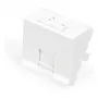 DIGITUS Keystone Modulhalter, 1-Port, 45x45mm, Reinweiß (RAL 9010) für DN-93802-5-SH