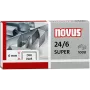 NOVUS 040-0026 Heftklammern 24/6 DIN Super, 1000 Stück, verzinkter Stahl