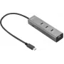 Sandberg USB-C 5-in-1 MediaDock - Dockingstation - Silber/Grau