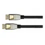 GoodConnections Python DisplayPort 2.0 Kabel 0,5m Schwarz Vollmetall-Stecker 54 Gbit/s UHBR 13.5 4K 240Hz 8K 60Hz