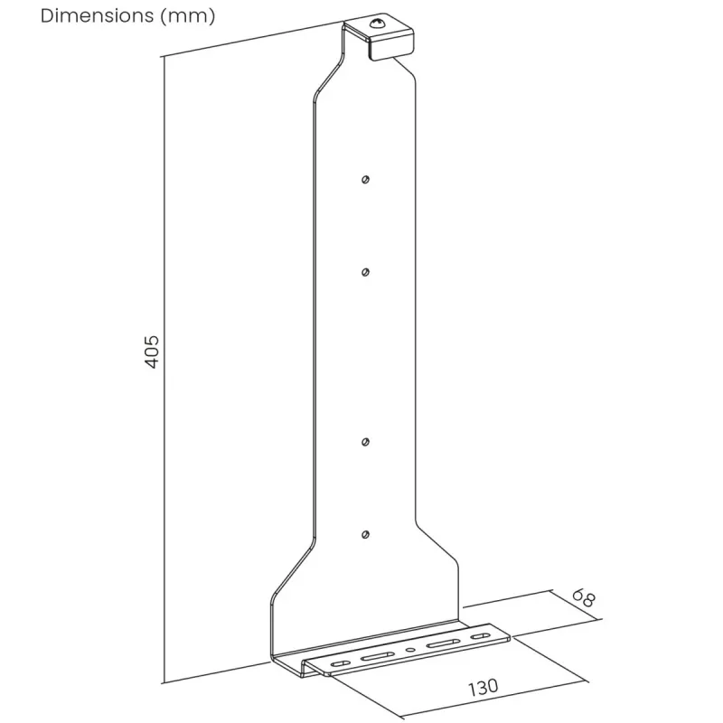 MACLEAN NanoRS RS180 Wandhalterung für PlayStation 5, 10 kg max., Schwarz
