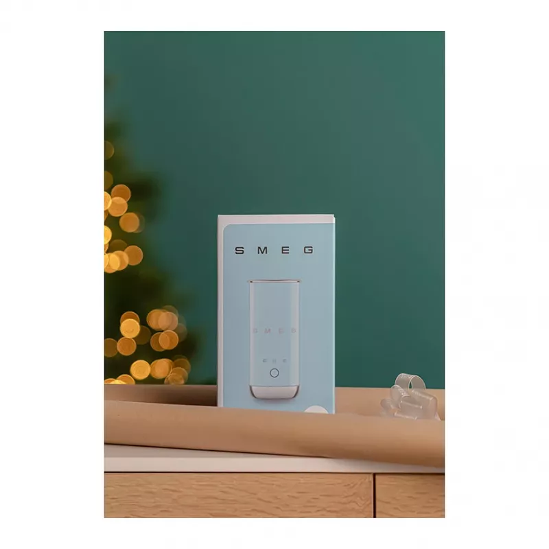 Smeg MFF02BLEU Milchaufschäumer, 3 Funktionen, Antihaft, 500 W, Pastellblau