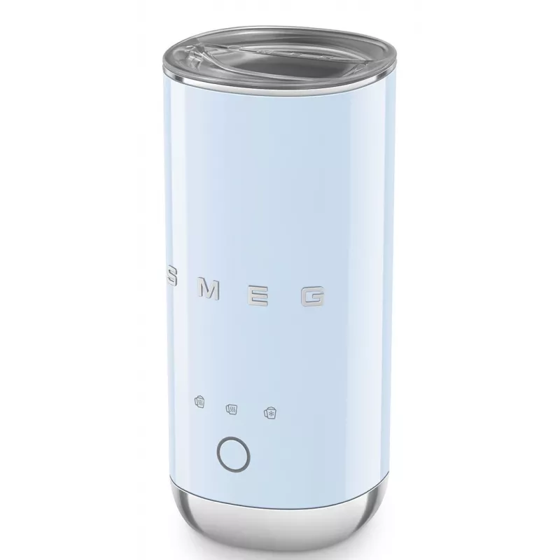 Smeg MFF02PBEU Milchaufschäumer, 3 Funktionen, Antihaft, 500 W, Pastellblau