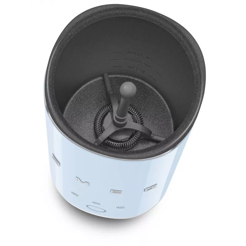 Smeg MFF02PBEU Milchaufschäumer, 3 Funktionen, Antihaft, 500 W, Pastellblau