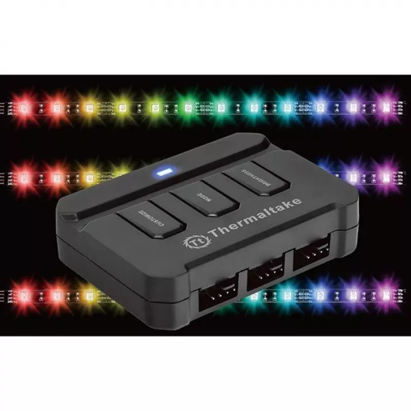Thermaltake Lumi Color 256C RGB LED Strip 3-Pack - Schwarz - 30cm
