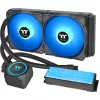 Thermaltake Floe RC 240 All-in-One Flüssigkeits-CPU-Kühler mit integriertem RAM-Wasserblock, 240mm Radiator, 2x 120mm ARGB PWM Lüfter, Intel/AMD