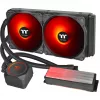 Thermaltake Floe RC 240 All-in-One Flüssigkeits-CPU-Kühler mit integriertem RAM-Wasserblock, 240mm Radiator, 2x 120mm ARGB PWM Lüfter, Intel/AMD