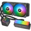 Thermaltake Floe RC 240 All-in-One Flüssigkeits-CPU-Kühler mit integriertem RAM-Wasserblock, 240mm Radiator, 2x 120mm ARGB PWM Lüfter, Intel/AMD