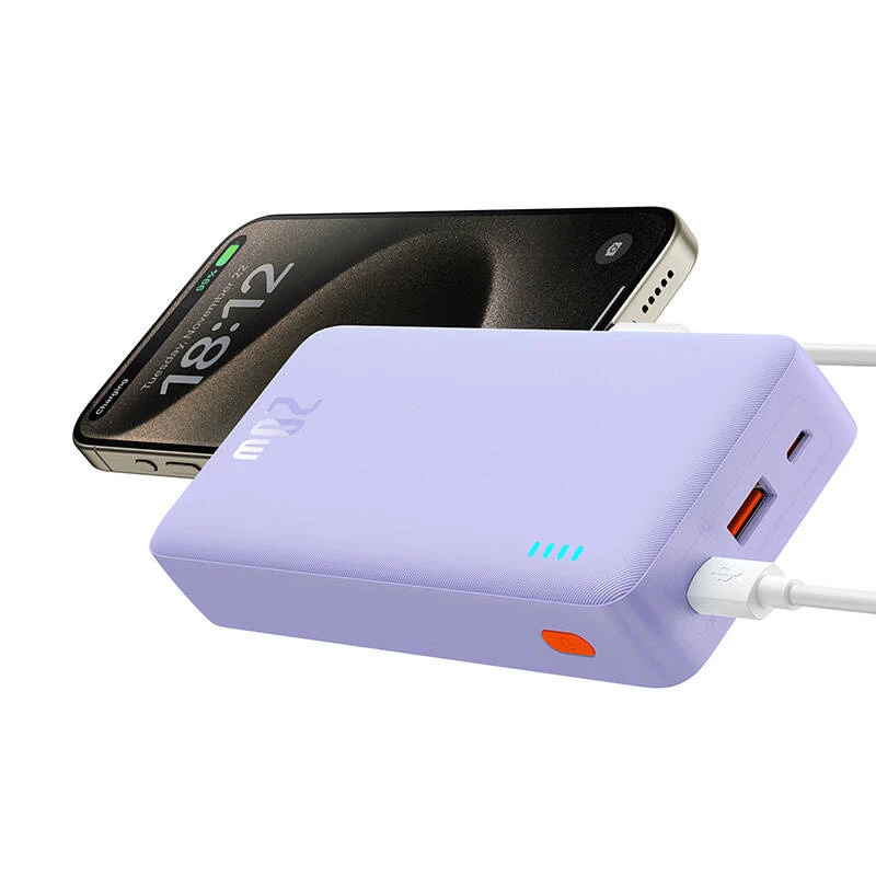 Baseus Airpow - 20.000 mAh 20W Powerbank (Lila)