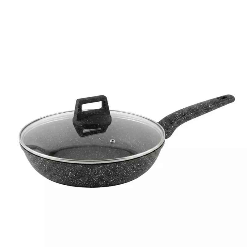 Extralink Home SF-1129-28CM Granit-Antihaft-Bratpfanne 28 cm 3,1 L Schwarz