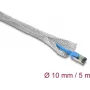Delock Kabelgeflechtschlauch zur EMV-Abschirmung selbstschließend 5 m x 10 mm (20992)