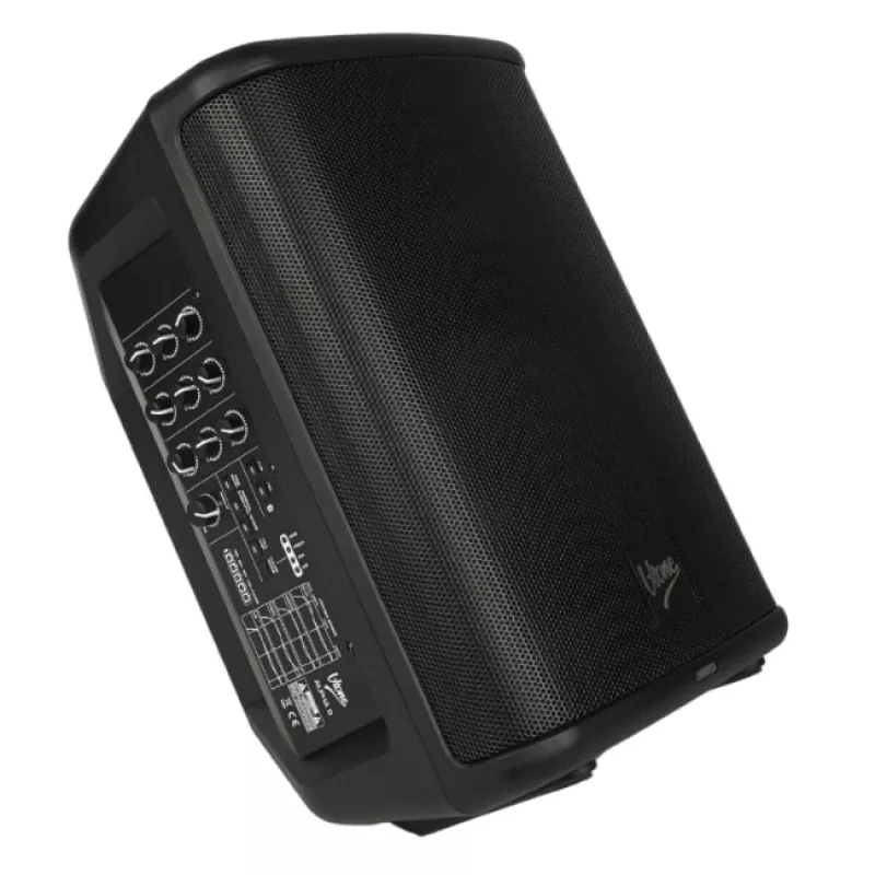 V-TONE ALPHA 8 Aktives Akku-Säulen-PA-System mit integriertem Mischpult, 300W RMS, 8 inch Woofer, Bluetooth, USB/SD, Hall