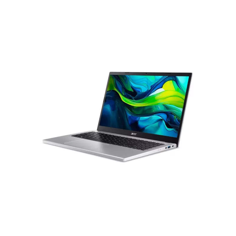 Acer AG15-32P-39R2DX Laptop - Intel Core 3 N355, 15,6 inch FHD IPS, 8GB RAM, 256GB SSD (2x128GB), Windows 11 Home, Silber