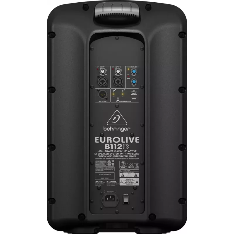 Behringer B112D Aktiv-PA-Lautsprecher 12 inch 1000W Schwarz