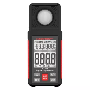 HABOTEST HT603 Digitales Luxmeter mit Temperatur- und Feuchtigkeitsmessung