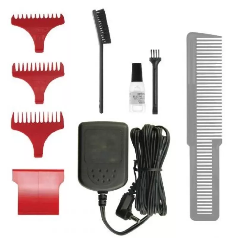 Wahl Professional Detailer LI Kabelloser Haartrimmer, Rot/Silber, Lithium-Ion