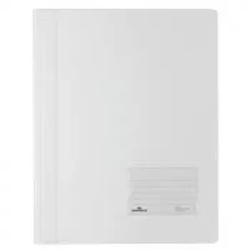 DURABLE DURALUX Quick Filing Folder A4+ Polypropylene White 10 mm Spine 250 Sheets Capacity